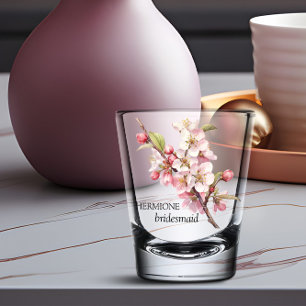 Brautjungfer Kirschblüte Schnapsglas