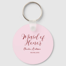 Brautjungfer lila Name Datum rosa Pastell Bräute Schlüsselanhänger