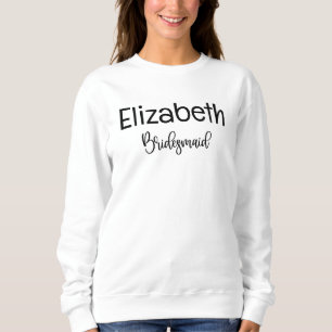 Brautjungfer-Moderne minimalistische Schrift Jungg Sweatshirt