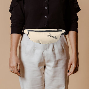 Brautjungfer Name im Champagner-Stil Bauchtasche