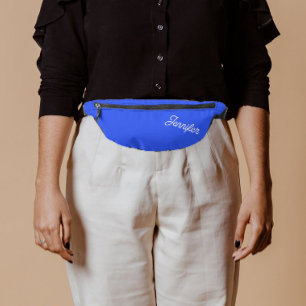 Brautjungfer Name in königsblau stilisiert Bauchtasche