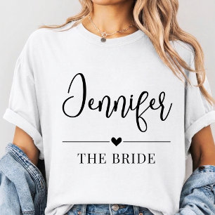 Brautjungfer Namens-Shirt, Junggesellinnenabschied T-Shirt