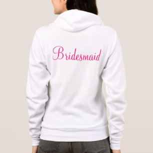 Brautjungfer Reißverschluss-oben Hoodie