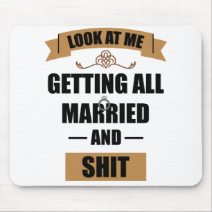 Brautjungfer Shirt Betrunken Junggesellinnenabschi Mousepad