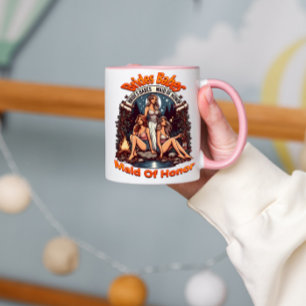 Brautjungfer Stolz Eine feierliche Hochzeitsparty Tasse