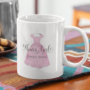 Brautjungfer Süßes Rosa Kleid Vintage Kaffeetasse