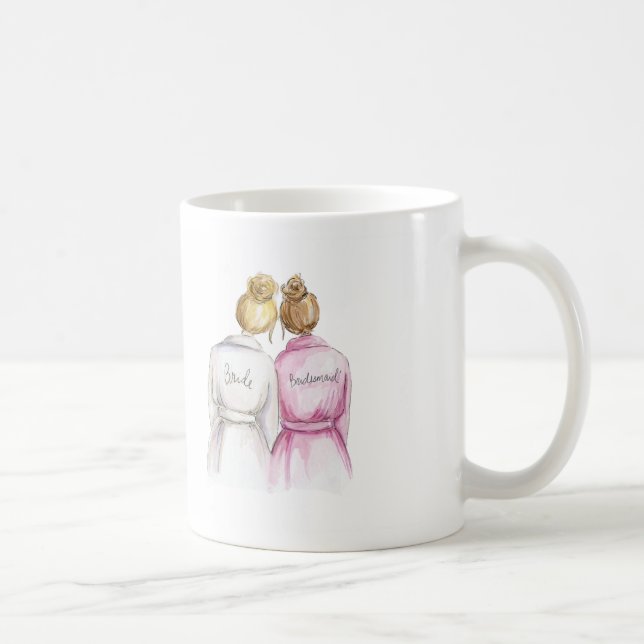 Brautjungfer? Tassen-blondes Kaffeetasse (Rechts)
