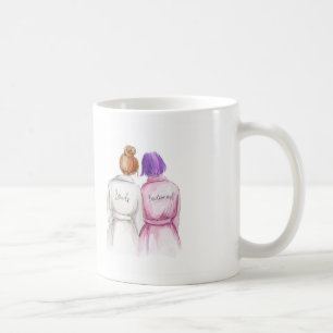Brautjungfer? Tassen-rote Brötchen-Braut-lila Tasse