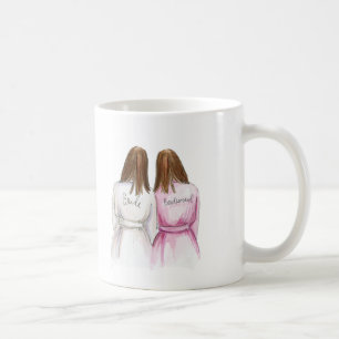 Brautjungfer? Tassen-unten Br-Braut-unten Kaffeetasse
