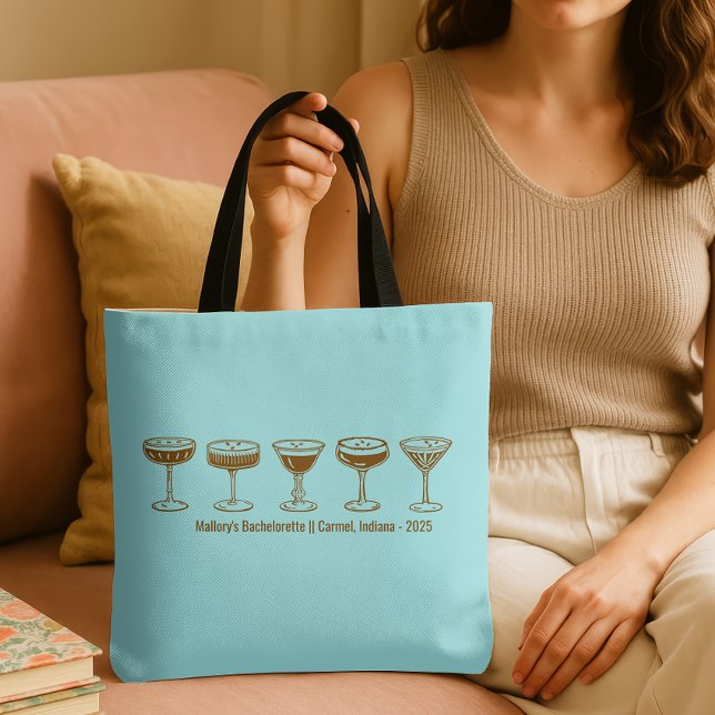 Brautjungfer Teal Espresso Martini Junggesellinnen (Von Creator hochgeladen)