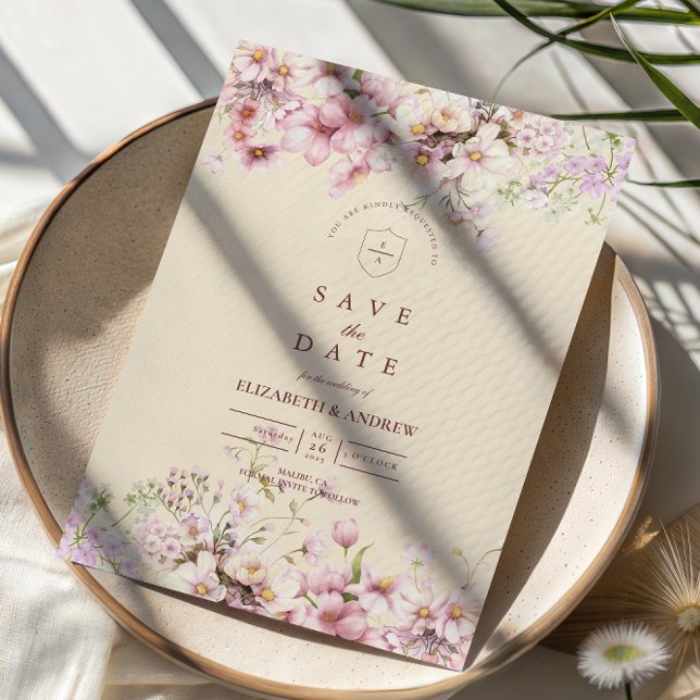 Brautjungfern-Blumengarten-Hochzeit Save The Date (Von Creator hochgeladen)