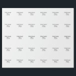 Brautjungfern Brautjungfer Name Junggesellinnenabs Geschenkpapier<br><div class="desc">Design</div>