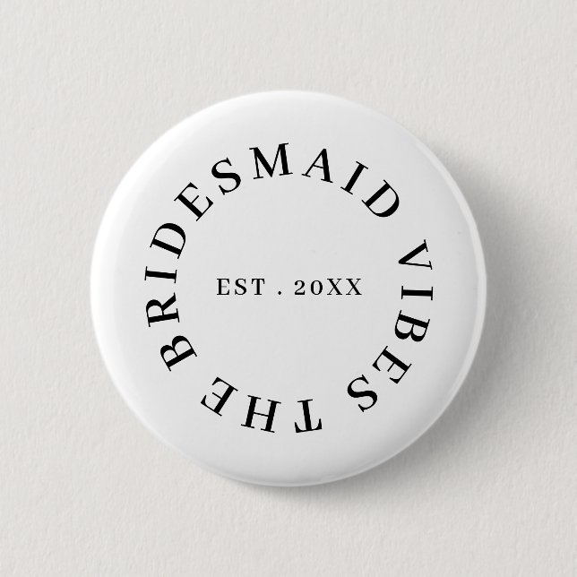 Brautjungfern Club Moderne Junggesellinnen Abschie Button (Vorderseite)