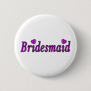 Brautjungfern-einfach Liebe Button