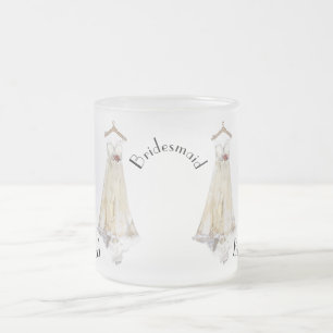 Brautjungfern Hochzeitskleid Geschenkparty Favour Mattglastasse