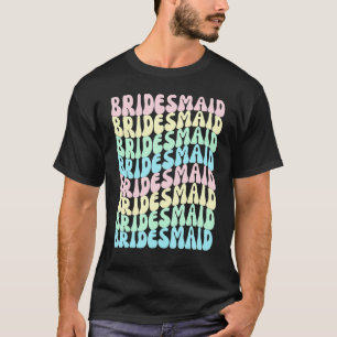 Brautjungfern I Do Crew Retro Junggesellinnenabsch T-Shirt