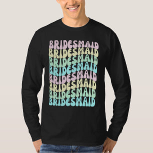 Brautjungfern Ich Heirate Crew Retro Junggesellinn T-Shirt