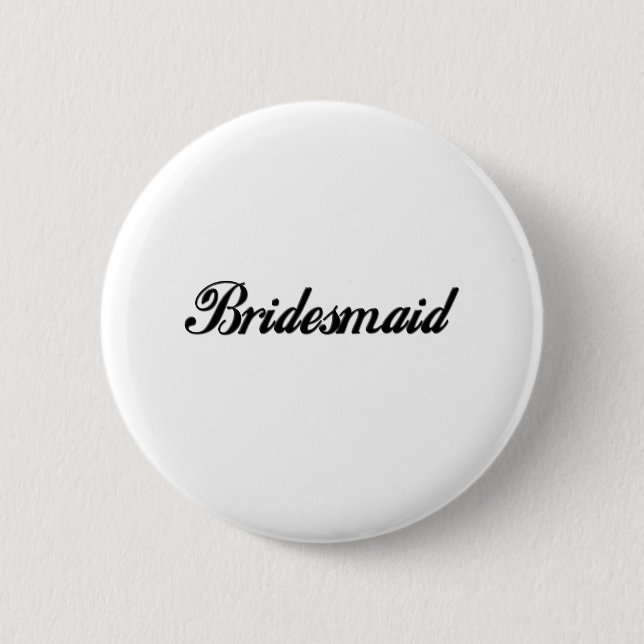Brautjungfern-Knopf Button (Vorderseite)