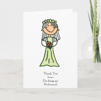 Brautjungfern-Skizze, danke