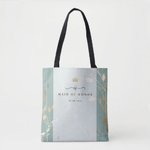 Brautjungfern-Tasche   Salbeigrün & Gold