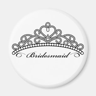 Brautjungfern-Tiara-Magnet Magnet