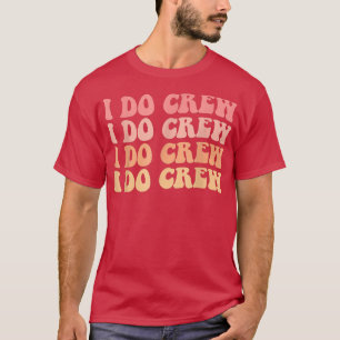 Brautjungfern-Truppe Ich Heirate Crew Retro Jungge T-Shirt