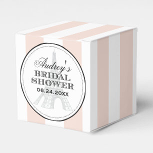 Brautjungfernaabend Vintage Blush Eiffelturm Paris Geschenkschachtel
