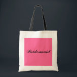 Brautjungferngeschenk-Tasche Tragetasche<br><div class="desc">Dieses ist eine süße Brautjungferngeschenk-Tasche.  Groß für Geschenke für die Damen im Brautparty!</div>