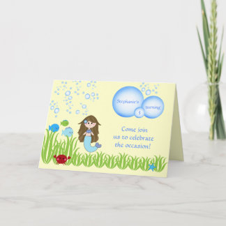 Brautjungfrau niedliche Mädchen Geburtstagsfeier Einladung