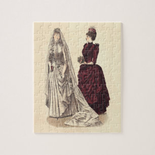 Brautkleid Hochzeit Frauen Vintage Puzzle