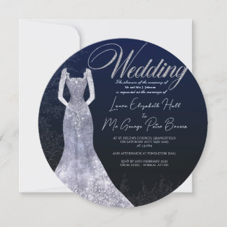 Brautkleid Hochzeitskleid Rundform Einladung
