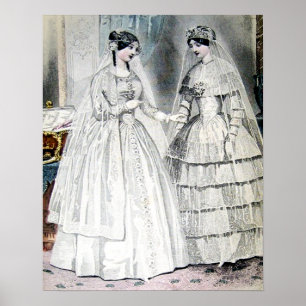 Brautkleid im Vintage-Stil Poster