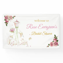Brautkleid mit rosa Blumen nach Maß