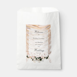 Brautkleid mit Rose Hochzeit Geschenktütchen