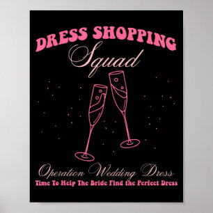 Brautkleid-Shopping-Operation Hochzeitskleid Poster
