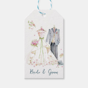 Brautkleid und Hochzeitskleid Geschenkanhänger