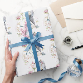 Brautkleid und Hochzeitskleid Geschenkpapier