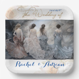 Brautkleidstil Pappteller