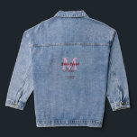 Brautkommando hinzufügen Name Monogramm Brautjungf Jeansjacke<br><div class="desc">schönes Design</div>