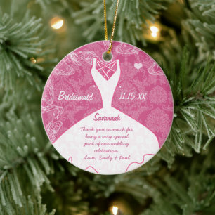 Brautmädchen für Hochzeitsfeier wählen Hintergrund Keramik Ornament