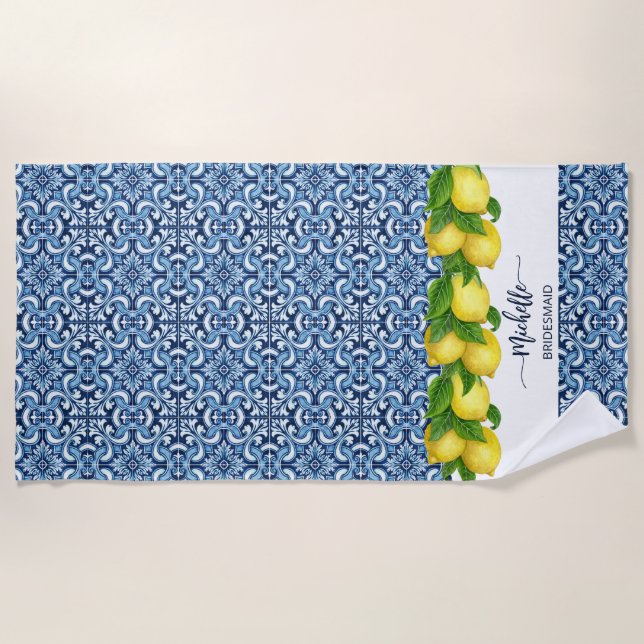 Brautmädchen Geschenke Brautparty Geschenk Custom Strandtuch (Vorderseite)