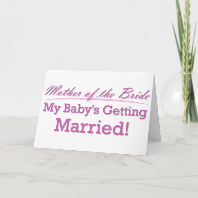 Brautmutter Ankündigung (Vorderseite)
