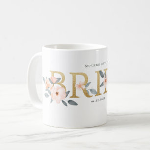 Brautmutter Aquarell Florale Rosa Rose Kaffeetasse