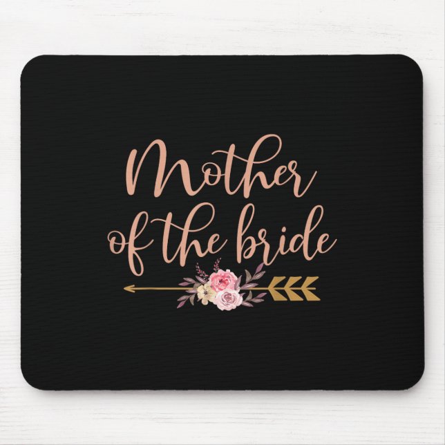 Brautmutter Brautparty Geschenk Hochzeit Par Mousepad (Vorne)