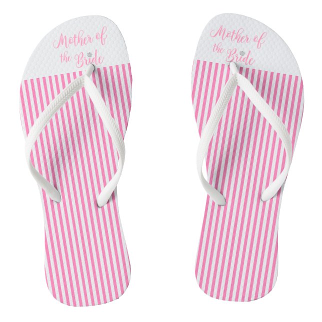 Brautmutter, Bridal, Hochzeit, rosa Niedlich Flip Flops (Fußbett)