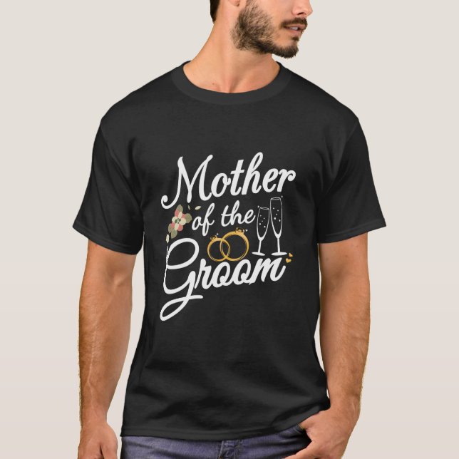 Brautmutter des Bräutigams für Hochzeit oder Jungg T-Shirt (Vorderseite)