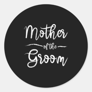 Brautmutter des Bräutigams passend zur Bridal Show Runder Aufkleber