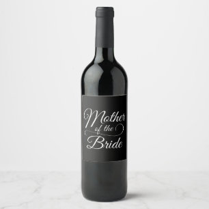 Brautmutter Elegant Weinetikett