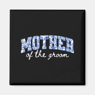 Brautmutter floral blau Chinoiserie Magnet