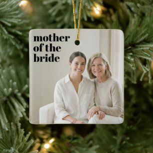 Brautmutter-Foto Moderne Geschenkidee mit Betonung Keramikornament